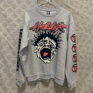 Hellstar Capsule 9 Crew Neck Grey Sweatshirt